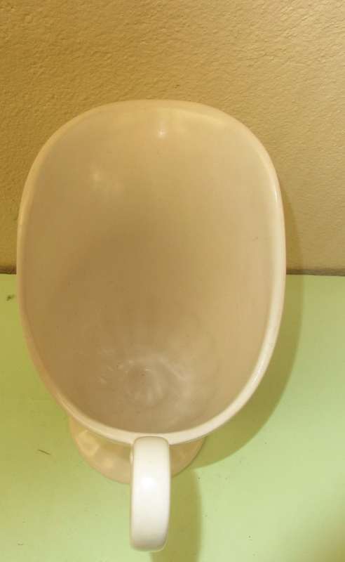 BEAUTIFUL BESWICK HELMET SHAPE JUG MATT WHITE