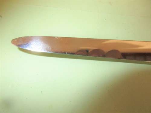 BEAUTIFUL CAROL BOYES CAST ALUMINIUM AND STAINLESS STEEL FRUIT KNIFE