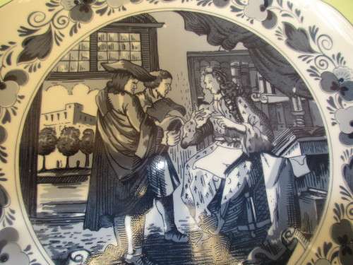 BEAUTIFUL BIG DELFT HOLLAND DE ADVOKAAT DISPLAY  PLATE SERIES NUMBER 1490