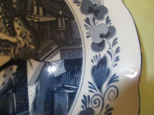 BEAUTIFUL BIG DELFT HOLLAND DE ADVOKAAT DISPLAY  PLATE SERIES NUMBER 1490