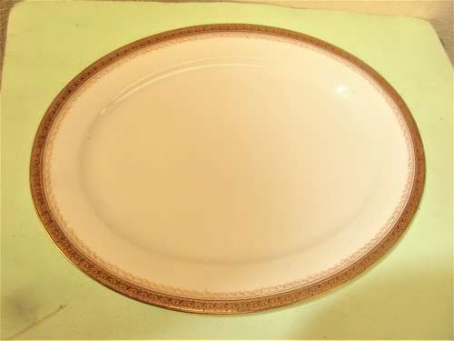 LIMOGES FRANCE WHITE AND GILT PLATTER