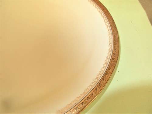 LIMOGES FRANCE WHITE AND GILT PLATTER
