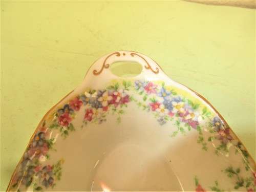 CROWN CHINA `MAYTIME`  NUT DISH