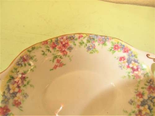 CROWN CHINA `MAYTIME`  NUT DISH