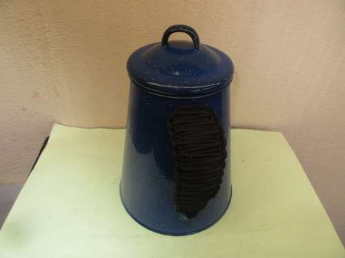 BIG BLUE ENAMEL COFFEE POT
