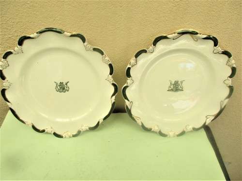 BEAUTIFUL PAIR MADDOCK AND SONS STATE HOUSE WITH OLD COAT OF ARMS SOUTH AFRICA PLATES