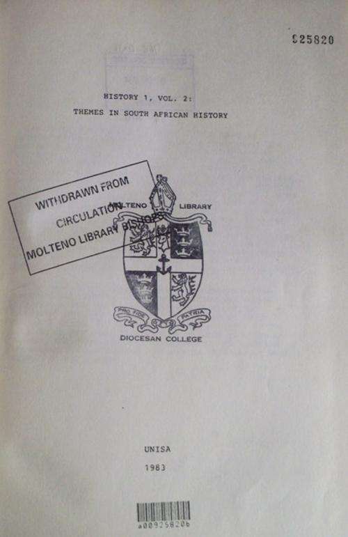 THEMES IN SOUTH AFRICAN HISTORY