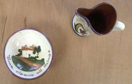 JUG AND BOWL DARTMOUTH POTTERY DEVON