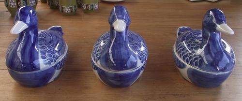 THREE BLUE DUCKS