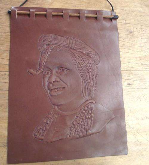 LEATHER WALL HANGING
