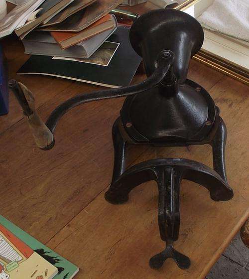HUGE  CAST IRON COFFEE GRINDER