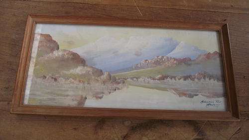 WATERCOLOUR OF MITCHELLS PASS BY H ANDERSON