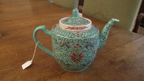 TURQUOISE CHINESE TEAPOT