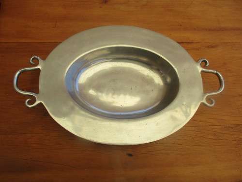 BEAUTIFUL BIG CAST ALUMINUM SALAD BOWL