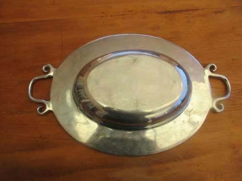 BEAUTIFUL BIG CAST ALUMINUM SALAD BOWL