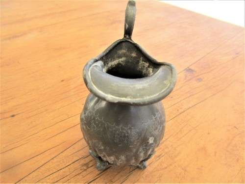 VICTORIAN PEWTER CREAM JUG
