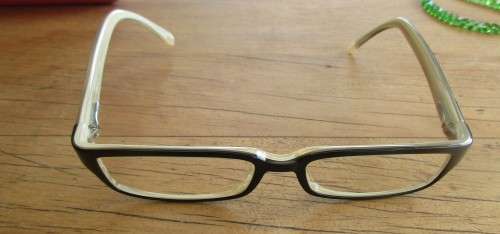 DKNY SPECTACLES WITH ASSOCIATED BRIGHT PINK CASE