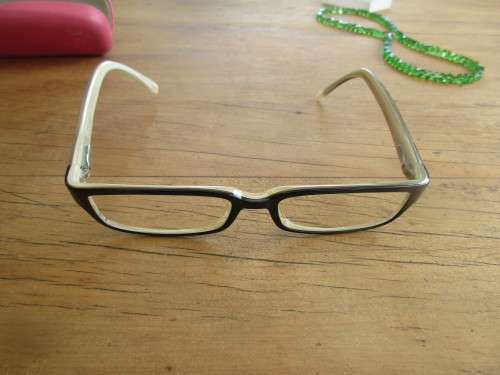 DKNY SPECTACLES WITH ASSOCIATED BRIGHT PINK CASE