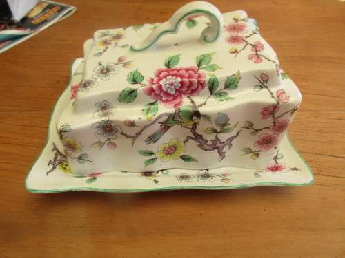 JAMES KENT OLD FOLEY BUTTER DISH WITH LID