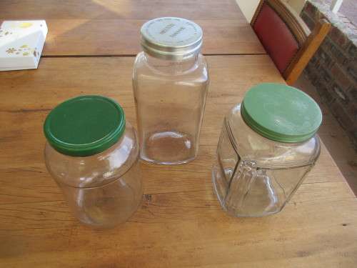 COLLECTION OF THREE CONSOLE JARS c 1960`s