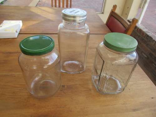 COLLECTION OF THREE CONSOLE JARS c 1960`s
