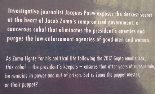 JACQUES PAUW THE PRESIDENT`S KEEPERS  FIRST EDITION FIFTH IMPRESSION 2017