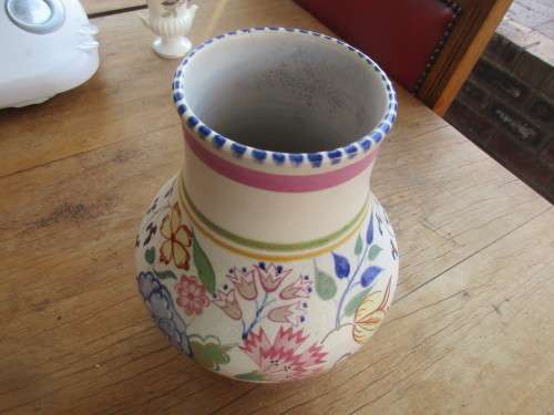 POOLE HANDPAINTED VASE TRUDA CARTER LE PATTERN c 1930`s