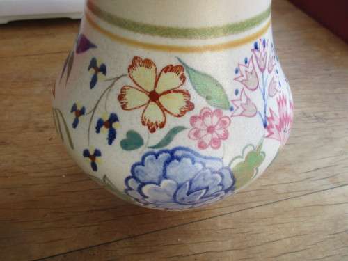 POOLE HANDPAINTED VASE TRUDA CARTER LE PATTERN c 1930`s