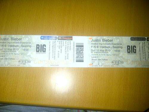JUSTIN BIEBER  tickets
