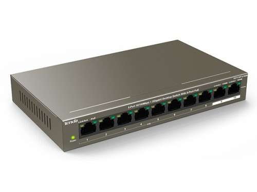 Tenda 10 Port Ethernet Switch with 8 Port PoE | TEF1110P-8-102W