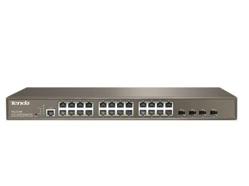 Tenda 24-Port Gigabit 4SFP Managed PoE Switch