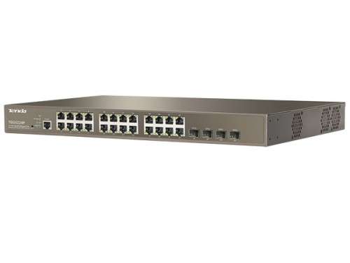 Tenda 24-Port Gigabit 4SFP Managed PoE Switch