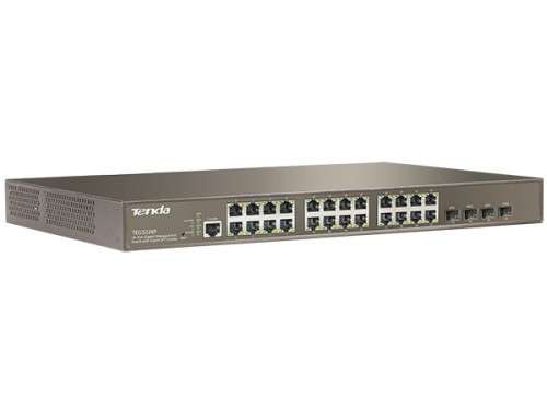 Tenda 24-Port Gigabit 4SFP Managed PoE Switch