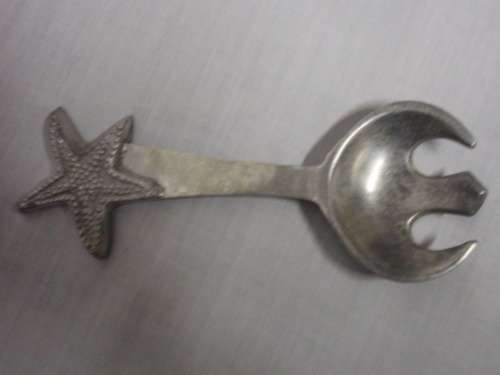 Very Special Pewter Salad Spoon set