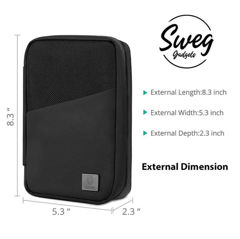 SWEG Gadgets Premium MacBook Mate Travel & Cable Organiser Black