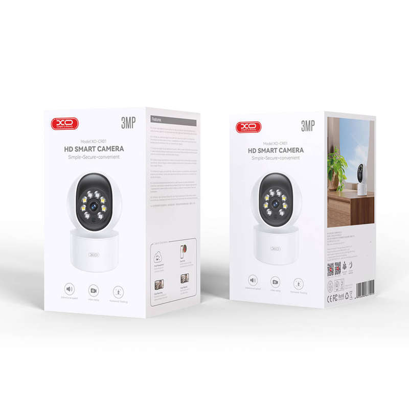 HD Smart Wifi Camera XO-CR01 Smart Treasure 300W Pixel Camera - White