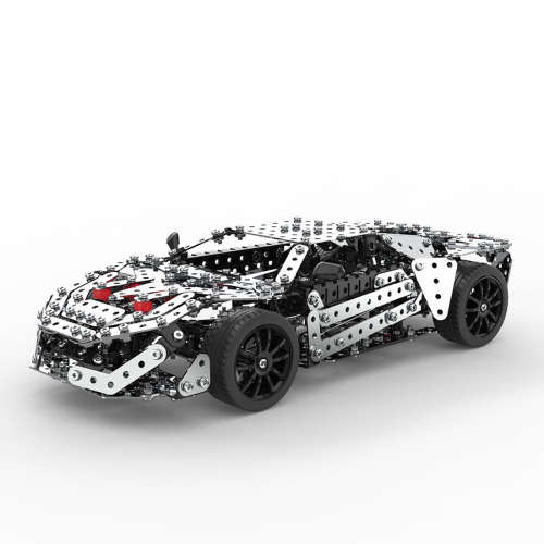Stainless Steel 867 pc Model Sports Car Construction Kit