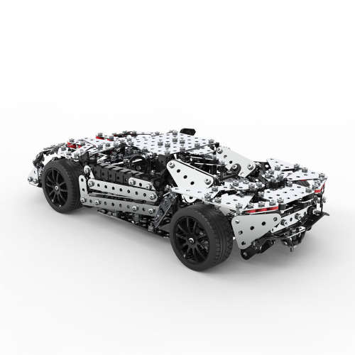Stainless Steel 867 pc Model Sports Car Construction Kit