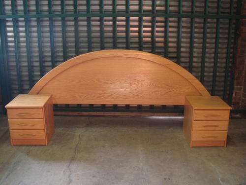 Rochester Real Oak Headboard + 2 pedestals