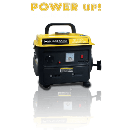 Supersonic Petrol Generator 720W 2-Stroke Air-cooled 2-Stroke OP-950DC - Load Shedding Solution