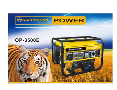 Supersonic Petrol & Oil 4-Stroke Generator OP-3500E -Load Shedding