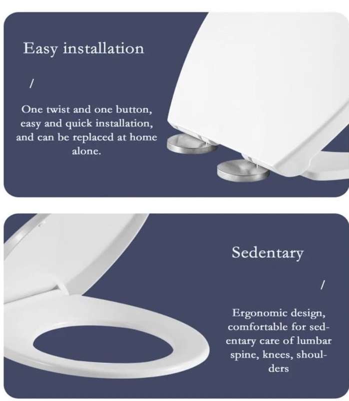 AIYI - White Bathroom Toliet Seat Cover
