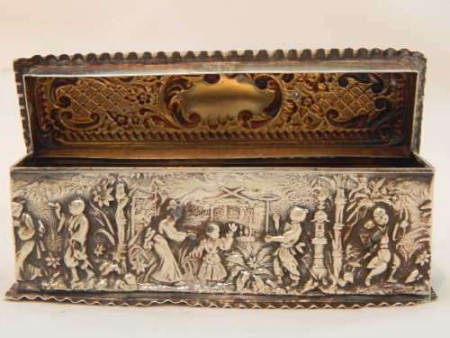 A Beautifully Embossed Silver  Trinket Box