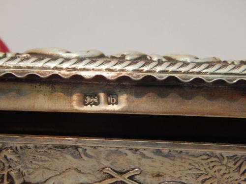 A Beautifully Embossed Silver  Trinket Box