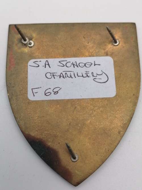 SA SCHOOL OF ARTILLERIE SHOULDER FLASH