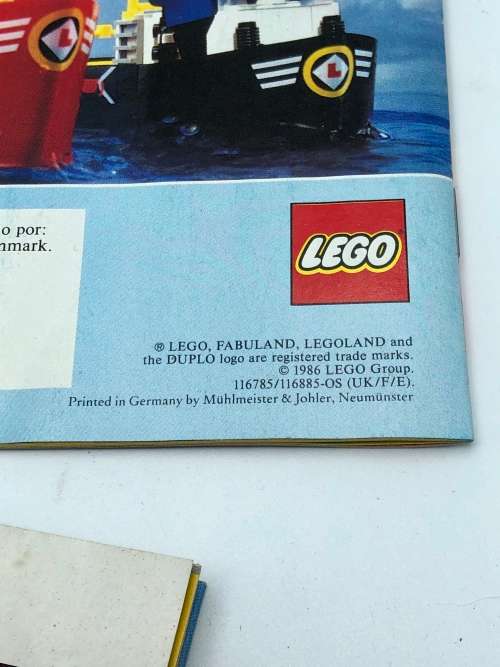 VINTAGE LEGOLAND 6603 (1985) WITH BOX AND PAMPHLET