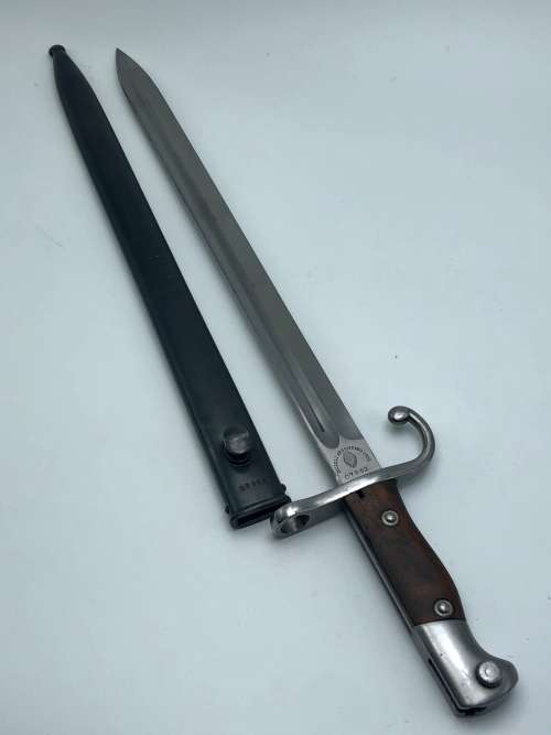 BB3) ARGENTINE MAUSER 1909 BAYONET MAKER WEYERSBERG KIRSCHBAUM & CO SOLINGEN MATCHING NUMBERS