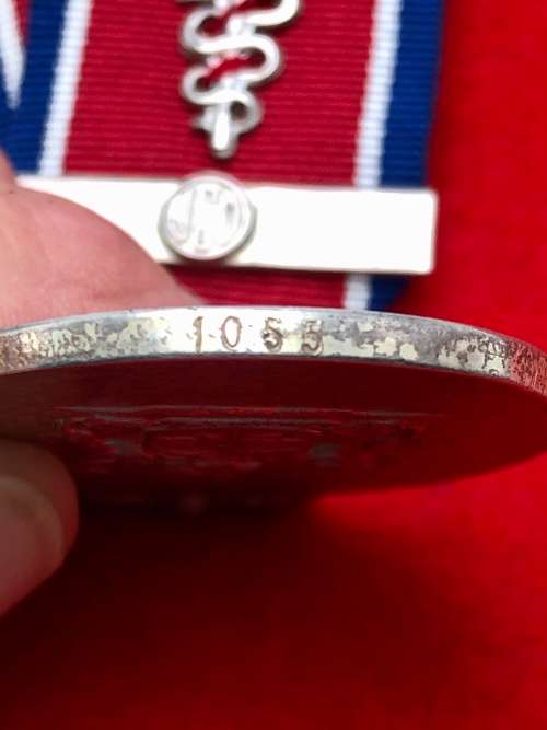 S8) JOHN CHARD SILVER MEDICAL CORPS JCD BAR NO1055