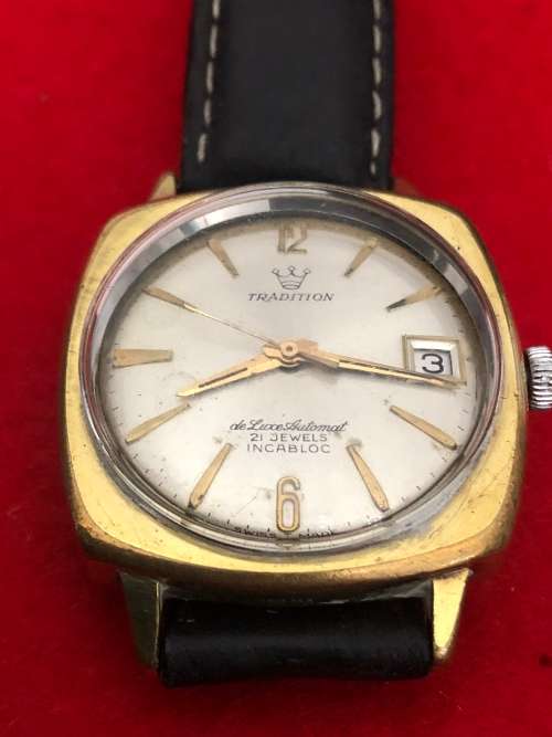 VINTAGE TRADITION DE LUXE AUTOMAT WATCH INCABLOCK 17 JEWELS ( B2 )