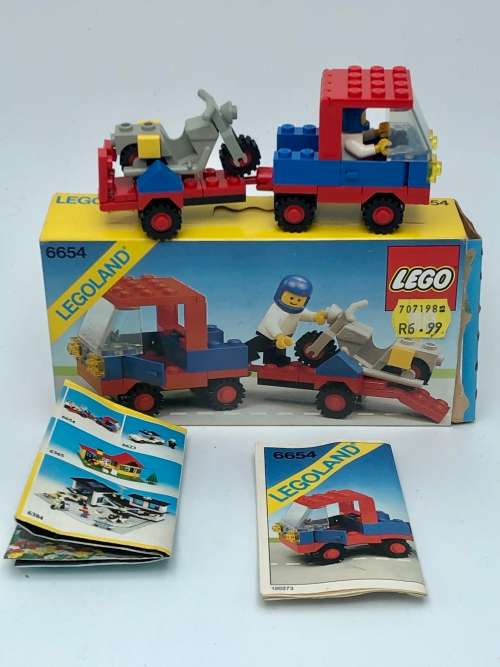 VINTAGE LEGOLAND 6654 WITH BOX AND PAMPHLET 1983